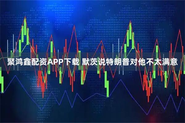 聚鸿鑫配资APP下载 默茨说特朗普对他不太满意