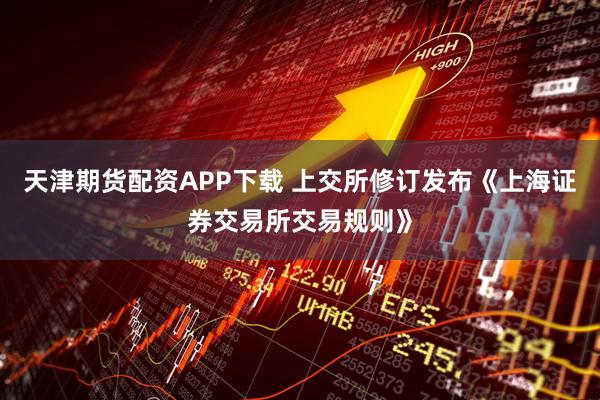 天津期货配资APP下载 上交所修订发布《上海证券交易所交易规则》